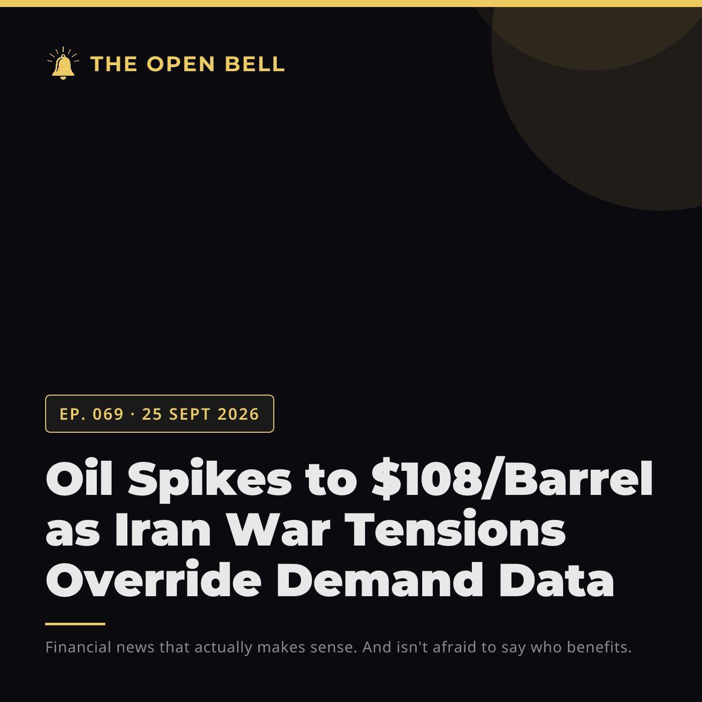 The Open Bell — Ep. 069 — 25 Sept 2026
