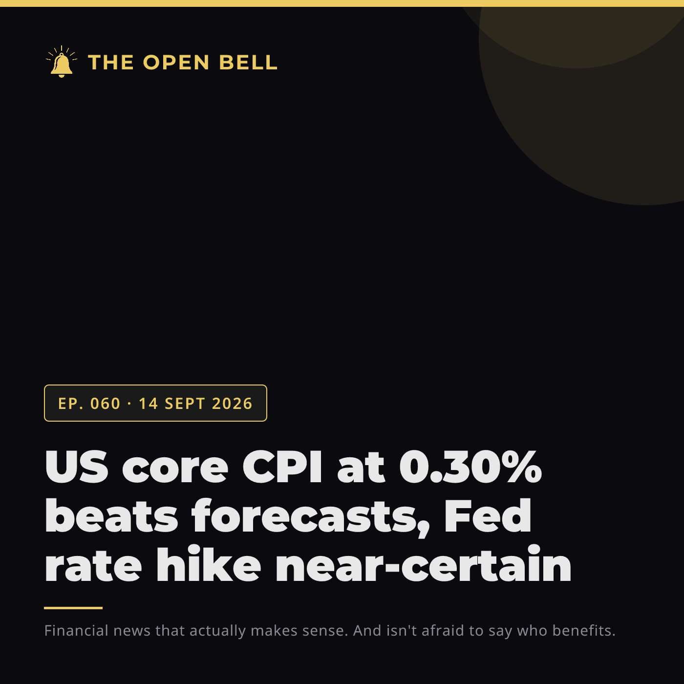 The Open Bell — Ep. 060 — 14 Sept 2026